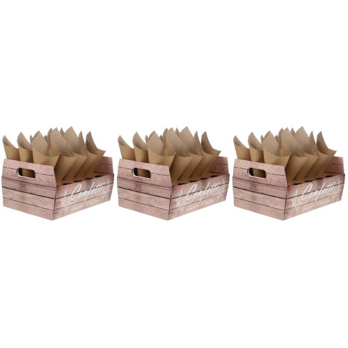3 Sets Foldable Wedding Confetti Paper Cones with Tray 2