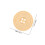 100 Pcs Decorative Decoration 2.50x2.50x0.40cm Beige 2