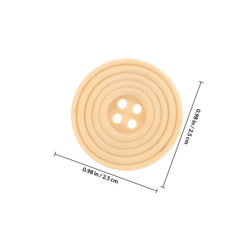 100 Pcs Decorative Decoration 2.50x2.50x0.40cm Beige 1