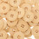 100 Pcs Decorative Decoration 2.50x2.50x0.40cm Beige 8