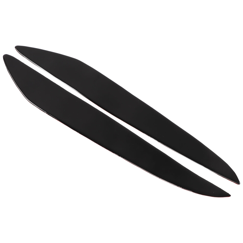 Left Right Mazda 3 2010-2013 Piano Headlight Eyebrow Cover Black 8451390174475