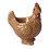 Durable Ceramic Chicken Eggs Holders Funny Design-brown 1
