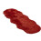Retro Designed Soft Polyester Carpet With Thick Pile-60X90 Red 1