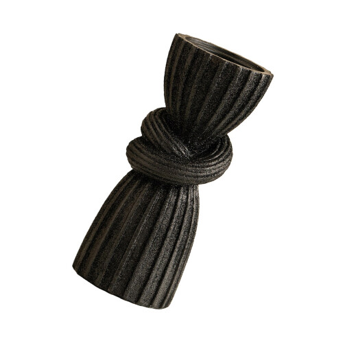 Curtain Taper Candle Holders Retro Candlestick Holders-Black