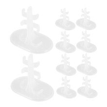 10pcs Clear Doll Stand Holders for Collectible Figures Stable Display Support Transparent Design