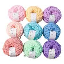 Fil artisanal en coton de couleurs assorties, pour la-01