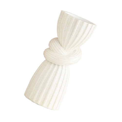 Retro Taper Candle Holders Curtain Candlestick Holders-White