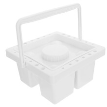 White Plastic Painting Brush Basin Brush Washer for Art Supplies