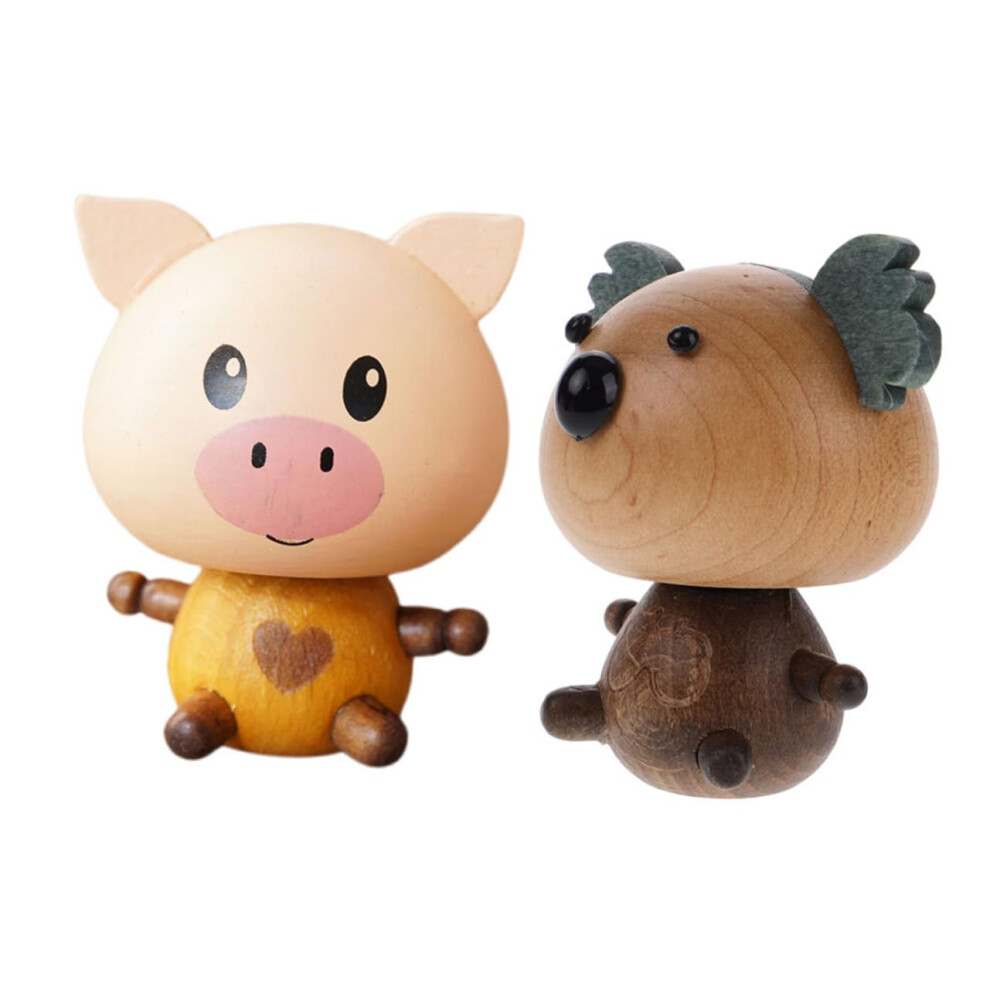 Cute Bobblehead Car Air Freshener 2 In 1 Dashboard Ornament With Playful Spring Motion 9455672931380