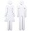 1Set Langlebiges ABS Toilettenschild Silber, Universelles Wc 1