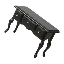 Miniature Dollhouse Furniture Wooden Study Desk with Smooth Finish for Diorama and Model Scenes