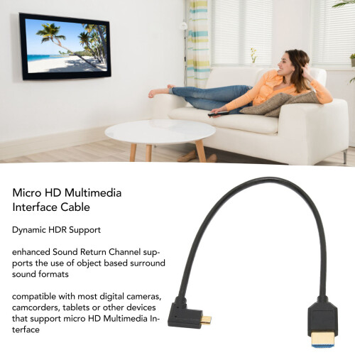 Câble Micro interface multimédia 8K HD, 2.1, 120Hz, 4K@60Hz 2