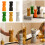 Retro Taper Candle Holders Curtain Candlestick Holders-White 3