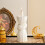 Retro Taper Candle Holders Curtain Candlestick Holders-White 6