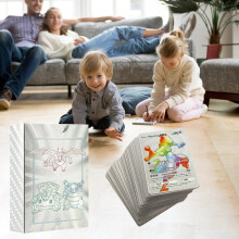 Anime Goldfolienkarten-Set, 88x63 mm, Gold/Silber/Regenbogen, Sammelbare Kinderkarten