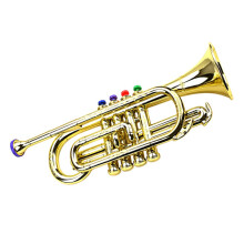Kids Trumpet Toy with Easy Breath Control, Colorful Beginner Plastic Trumpet for Music Practice