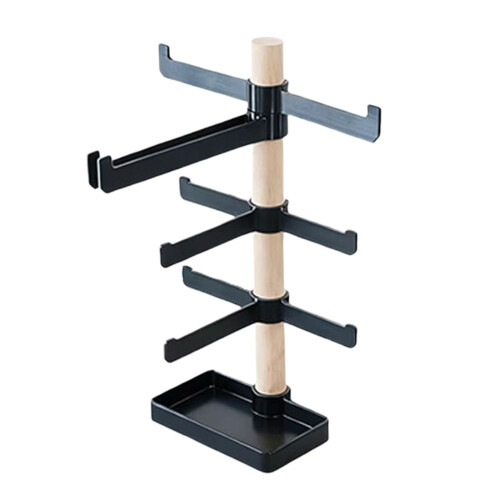 Space Saving Bike Equipment Display Rack For Storing-Black