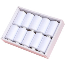 10 Variety Polyester Yarn Set for Sewing Machine and Hand-White