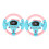 Toy Steering Wheel for Toddlers Interactive Driving Simulator Toy Durable Compact Design 2pcs 1