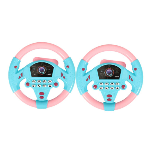 Toy Steering Wheel for Toddlers Interactive Driving Simulator Toy Durable Compact Design 2pcs
