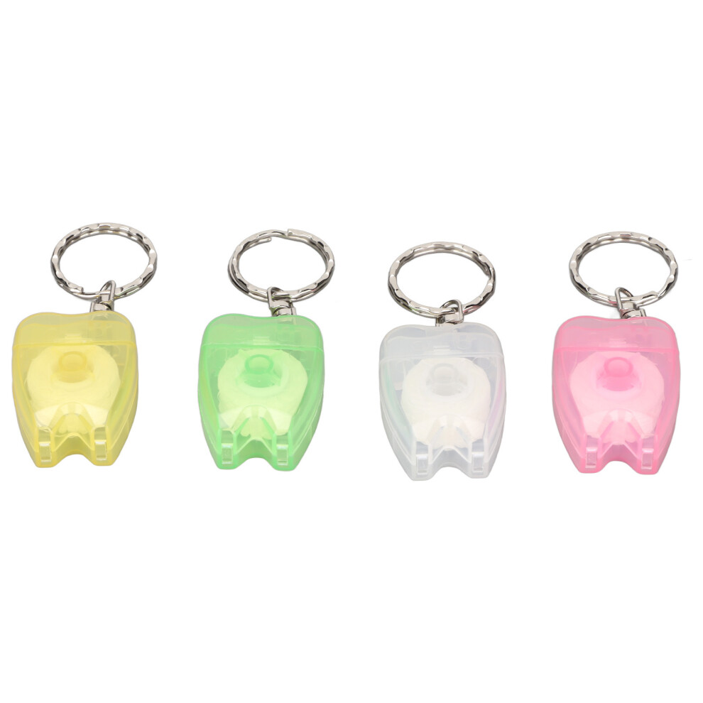 Mini Oral Hygiene Flosser & Teeth Cleaner Keychain Travel Dental Accessories