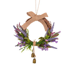 Elegant Real Dry Florals Wreath Wall Art For Living-Lavender