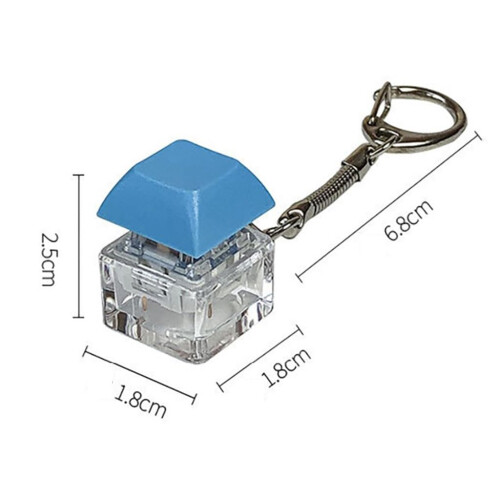 Fidget Button Keychain Mini Mechanical Keyboard Switch ABS Stress Relief Toy for Adults 1