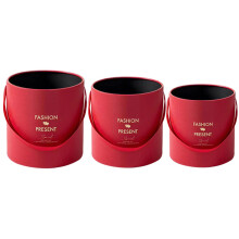3 Stück Valentinstag-Geschenkboxen für Rosen,-Rot