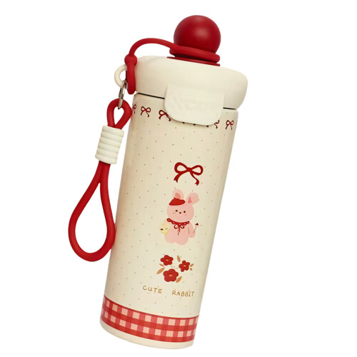 Cartoon Float Ball Edelstahl isolierte Wasserflasche-Rot