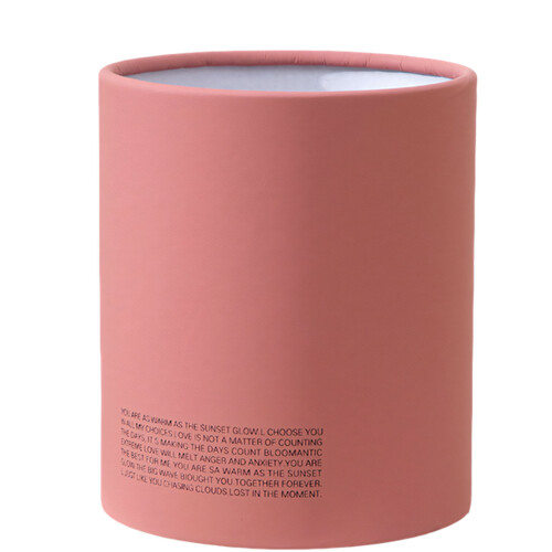Pastel Round Flower Holder Bucket With Smooth Front-Bean color