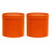 2 entzückende Blumeneimer mit stilvollen-Orange 1