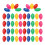 Embroidery & Sewing Needle Threaders 50Pcs Compact 5-Colour Lightweight Tools 16