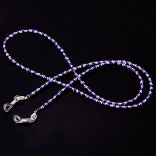 1Eyeglass Beaded Chain Met Verstelbare Rubberen En 1