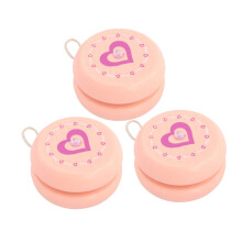 Wooden YoYo Set for Kids Beginners with Bright Cartoon Pattern, Easy Learn Responsive Design