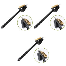 3St 3-in-1 Bbq Borstel Zwart Voor Barbecue Schoonmaken En Picnic