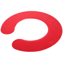 Red Silicone Haircut Cape Adjustable Neck Wrap for Hairdressing