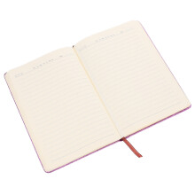 1Notebook Violet PVC PU Brillant Avec Band Élastique Pratique Et Chic