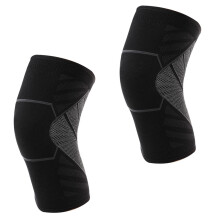 2 Stuks Gewatteerde Kniebandage Nylon Gekleurde Knieverband Voor