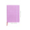 1Notebook Violet PVC PU Brillant Avec Band Élastique Pratique Et Chic 2