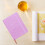1Notebook Violet PVC PU Brillant Avec Band Élastique Pratique Et Chic 3