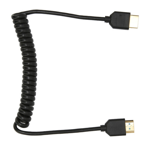 HD Multimedia Interface Coiled Cable 8K 60Hz Spring Cord High Speed Plug & Play 1