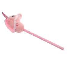 Stick Horse Toy Unicorn RideOn for Kids Plush Hobby Horse for Girls and Boys Birthday Party