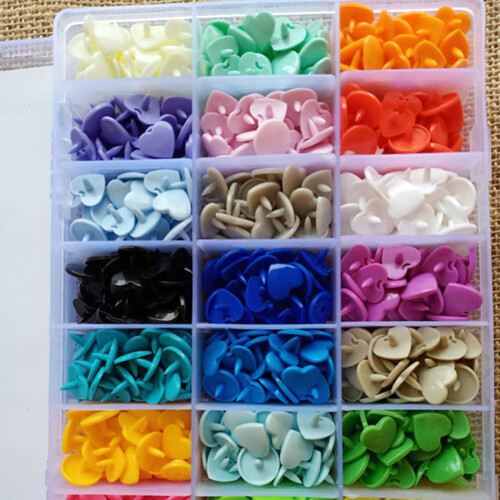 Craft Knopen Plastic Hartvorm 360 Sets Voor Doe-Het-Zelfprojecten 1