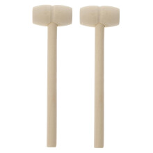 36pcs Mini Wooden Mallet with Smooth Finish and Ergonomic Grip for Crafts and Party Games