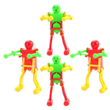 4pcs Wind Up Dancing Robot Toys with Clockwork Motion for Kids and Adults Party Play