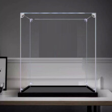 Acrylic Display Case for Collectibles and 76429 Hat Model, Dustproof Clear View, 3mm Panels