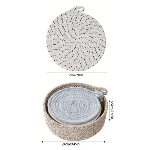 7pcs Trivets for Kitchen Counter and Dining Table Heat Resistant 2