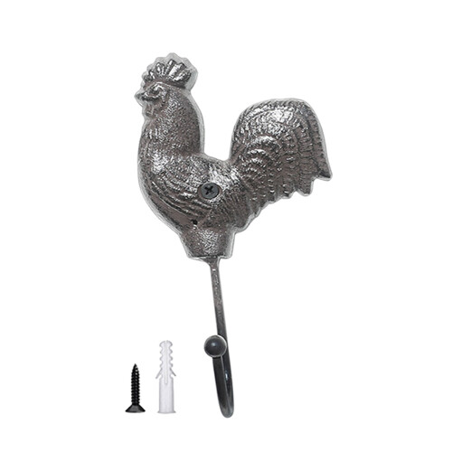Decorative Iron Chicken Hook For Wall With Functional-Rooster