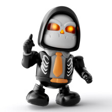 Halloween Robot Toy with Music and Dance, Battery Powered Dancing Skeleton Toy for Kids Boys Girls