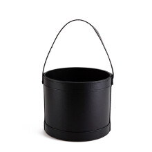 Vielseitiger Blumenhalter aus Leder für die Organisation-Schwarz